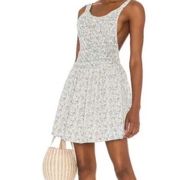FreePeople Dresses & Skirts - Free People S/P Mini cotton overall dress festival boho cottagecore mini